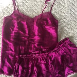 Victoria’s Secret Satin Cami and Short Set